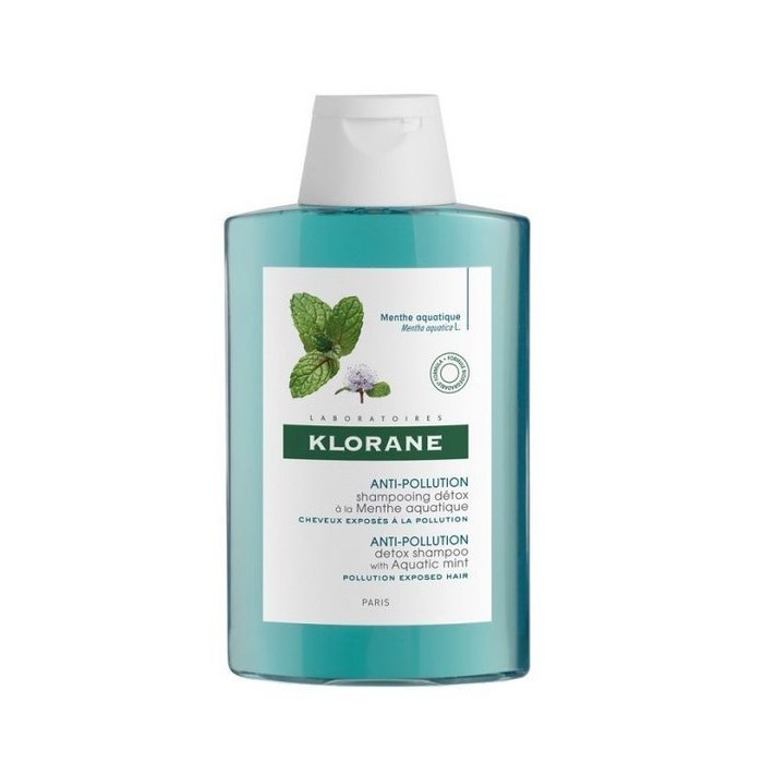 Detoksikuojantis šampūnas su mėtomis „Anti-Pollution“ Klorane (200 ml.)